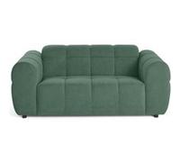 Ray - canapé droit 2 places en tissu texturé - Vert sauge Vert sauge G