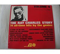 Ray Charles - The Ray Charles Story Volume 4 on 1966 Atlantic Records SD 8094 Stereo Vinyl Lp Record Album EX 14 All-Time Hits by The Genius