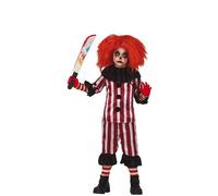FIESTAS GUIRCA Déguisement Costume Clown Garçon Halloween Enfant 10-12 Ans