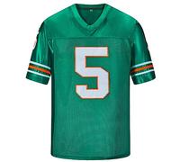 Ray Finkle Jerseys 5 Ace Ventura Pet Detective Jim Carrey Maillot de football pour homme, vert, Taille M