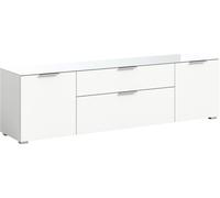 Ray meuble TV 1 tiroir 2 portes 1 porte abattante blanc.