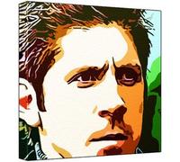 Ray Park Pop Art Impression sur toile Multicolore 30 x 30 x 2,5 cm