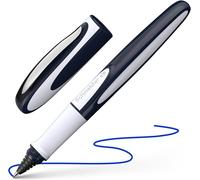 Ray Rollerball Pen (Refillable With Standard Ink Cartridges, Suitable For Right And Left Handed) 1 Piece, Blue/Grey