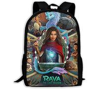 Raya and The Last Dragon Sac à dos d'écolier Cartoon Anime Cartoon Cartoon Cartoon Sac d'écolier Durable Imperméable Réglable Sac d'école primaire, 8, 27 * 14 * 35 cm (13 Zoll),