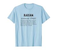 Rayan Prénom Définition | Synonyme Dieu - Drôle Humour T-Shirt, Homme, Bleu Céleste, S