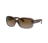 Ray - Ban Femme RB4101 JACKIE OHH 860/51 Lunettes de soleil Injecté Marron Marron Papillon Normale Ombré