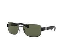 Rayban homme 0RB3522 004/9A 64 Montures de lunettes, Gris (Gunmetal/Polargreen)