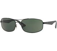 Rayban homme 0RB3527 006/71 61 Montures de lunettes, Noir (Matte Black/Greygreen)