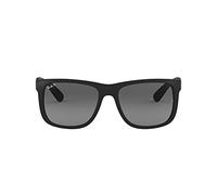 RayBan Justin Classic, Monture Noir, Verres Polarisés Dégradés Gris