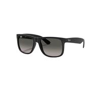 Rayban - Lunettes de soleil lifestyle - Justin Classic Matte Rubber Black Dark Grey en Nylon - Noir Noir