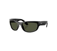 Ray - Ban Unisex Ray - Ban RB2289 MEGA BALORAMA 901/31 Lunettes de soleil Acétate Noir Vert G15 Pillow Normale