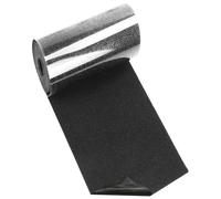 Rayconup Ruban de réparation en tissu autocollant pour toile, store, canapé, tente, meubles, siège de voiture, chaise longue et revêtement de bateau, noir, 5 x 200 cm