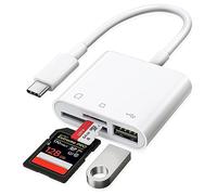 RayCue Lecteur de Carte SD USB-C - Type-C vers SD/MicroSD Lecteur de Carte pour iPhone 15/iPad/Mac/Ordinateur Portable, iMac/iPad Pro/Air/Mini, MacBook Pro/Air, Galaxy