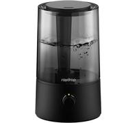 raydrop Humidificateur d'Air 4L pour Grande Pièce et Chambre Bébé - Ultrasonique Silencieux à Vapeur Froide, Humidificateur Plantes, Arrêt Automatique, 40H d'Autonomie - Noir