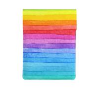 Rayé aux Couleurs de l'arc-en-Ciel,Housse en Cuir synthétique pour Ordinateur Portable, Sacoche pour Ordinateur Portable, Sacoche pour Tablette