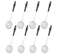 Lot de 8 épuisettes pour fondue - Passoire de cuisine en acier inoxydable avec poignées - Passoire de cuisine à mailles fines - Pratiques - Pour spaghetti, légumes et casseroles chaudes