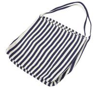 Rayé Paquet Fourre-tout en Toile Marine Grosse Capacité pour Femmes | Léger et Chic, Usage École ou Travail, Porté à L'épaule, Transport Pratique