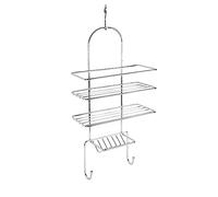 Rayen Étagère de douche 2226 – Acier chromé gris 25,5 x 10 x 57 cm
