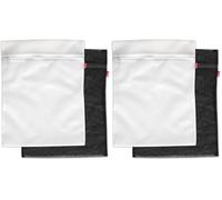 Rayen 6058.01 Bag protège Vos vêtements | avec Zipper Fermeture de la sécurité | Lave-Linge et séchoir, Blanc/Noir, 50 x 40 cm (Lot de 2)