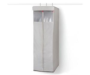 Rayen Armoire Suspendue | avec Fermeture éclair | Gamme Premium | Respirant | pour cintres | 125 x 50 x 40 cm, Polyester, Gris, Dimensions : 125 x 50 x 40 cm