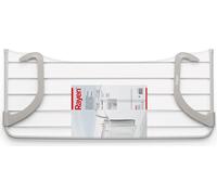 Rayen corde à linge pour balcons 5 m Zone de séchage corde à linge pour petit linge pour l'intérieur & l'extérieur Dimensions : 81 x 37,5 x 15 cm Couleur : blanc & gris 81 x 37,5 x 15 cm