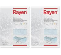 Rayen | Corde à Linge pour la Pluie | Protège Les vêtements Suspendus | Imperméable | au Parfum de Citron | 2,60 x 1,35 mètres, Blanc (Lot de 2)