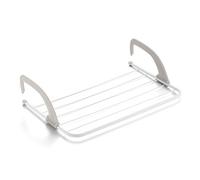 Rayen | Corde à Linge pour radiateurs et balcons | Corde à Linge pour Petites pièces moulées | Surface de séchage de 4 m | Corde à Linge pour intérieur et extérieur, Blanc/Gris