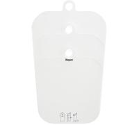 Rayen Lot de 4 Bottes réglables en polypropylène Transparent 44 x 26 x 0,064 cm