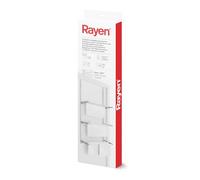 Rayen | Étendoir Pliable pour Portes et Murs | Barres XXL | Surface de séchage de 8 mètres carrés | Multifonctionnel | Blanc et Gris | 62.5 x 32.7 x 124 cm