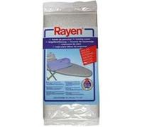 Rayen - Housse Table à Repasser Universelle - Housse de Repassage avec Ajustement EasyClip - 2 Couches : Mousse et Tissu 100 % Coton - Qualité Aluminium - Gamme Basic - Gris - Dimensions : 130x47 cm