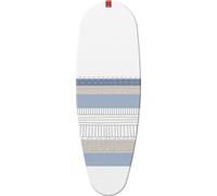 Housse table à repasser Premium clip - 130 x 47 cm - blanc, gris et bleu