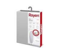 Rayen – Housse table à repasser EasyClip – 2 couches mousse & coton – Aluminium – Gris 130x47 cm