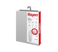 Rayen Housse universelle de planche à repasser EasyClip Adjustment Housse de repassage 2 couches : Mousse et tissu 100 % coton Aluminium de qualitE Gamme de base Taille : 130 x 47 cm Gris