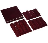 Rayen Organisateur de couverts Design moderne et accrocheur Comprend Auto-adhEsif Adaptable Rouge Dimensions : 22x54.99x3.48 cm