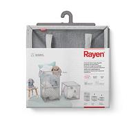 Rayen Panier de Rangement Pliable Gris Dimensions : 2 Niveaux : 62 x 30 x 30 cm / 1 Niveau : 30 x 30 x 30 cm/plié : 30 x 30 x 3,5 cm