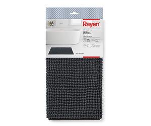 Rayen | Tapis de Bain | Base antidérapante | Tapis 100% Microfibres | Doux | Multifonctionnel | Gris | 80 x 50 cm