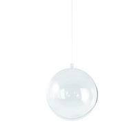 Rayer Boule en plastique 18 cm ø à suspendre, sécable en 2 pcs cristal, 3911737