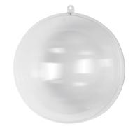 Rayer Boule en plastique p. déco.Noël, 2 demi-sphères 20cm ø transparent, 3945737