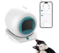 RayGenius Bac à LitièRe Automatique pour Chat 65l Grand Bac à LitièRe Autonettoyant avec ContrôLe App Bac à LitièRe pour Lapin XL Bac à LitièRe éLectrique sans Odeur Bac,Green