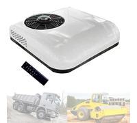 RayGenius Climatiseur éLectrique pour Toit De Camion, Climatiseurs Suspendus pour Voiture, Mini Climatiseurs pour Voiture, Caravane, Camion,12VDC-White