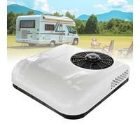 RayGenius Climatiseur pour Camping-Car Climatiseur de Toit pour Camping-Car, 12v/24v DC Climatiseur pour Camping-Car 2 en 1, Climatiseur électrique pour Parking Système,12VDC-White