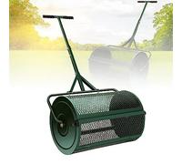 RayGenius Epandeur De Compost 24", éPandeur De Tourbe, avec PoignéE en Forme De T pour Plantation, Semis, Entretien De La Pelouse Et du Jardin Epandeur De Fumier Rouleau,Black-Separate40x60cm