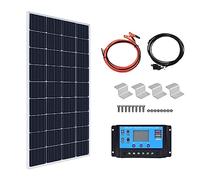 RayGenius Kit De Panneaux Solaires Monocristallins 400w 12v 800w avec RéGulateur De Charge 40A pour Caravanes ExtéRieures, Remorques De Bateau, Camping-Cars, Bateaux (avec Accessoires),One