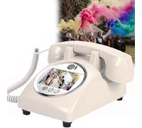 RayGenius Livre d'or Audio et vidéo, Enregistrement vidéo 1080p, Livre d'or Audio-vidéo personnalisé pour Mariages, Anniversaires et fiançailles,Beige