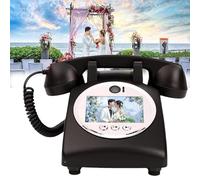 RayGenius Livre d'or Audio pour téléphone de Mariage Livre d'or Audio Enregistrer des Messages Audio personnalisés Livre d'or Style rétro Classique,Black