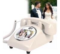RayGenius Livre d'or vidéo et Audio, Livre d'or de Mariage avec Enregistrement vidéo, Carte mémoire 32 Go, Livre d'or vidéo HD 1080p pour fiançailles,Beige