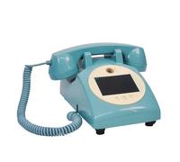 RayGenius Livre d'or vidéo pour Mariage avec Enregistrement Audio et vidéo personnalisé, téléphone Antique décoratif pour des Occasions de fête mémorables,Blue