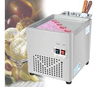 RayGenius Machine à crème glacée roulée en Acier Inoxydable - Machine à crème glacée roulée Commerciale pour Les Bars, Les cafés et Les magasins de Desserts。