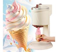 RayGenius Machine à crème glacée Soft Serve, Home DIY Kitchen Automatic Mini Fruit Soft Serve Ice Cream Machine,Yogurt Makers， Healthy, Simple One Push Operation