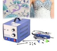 RayGenius Machine à Poser Les Perles à ultrasons, 80Pcs/Min Hotfix Rhinestone Applicator, No Need Glue DIY Beads Rhinestone Press Fixing Machine